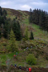 Runners climbing their way up Slievemeen