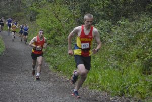 Tom Crudgington leading the race from the start